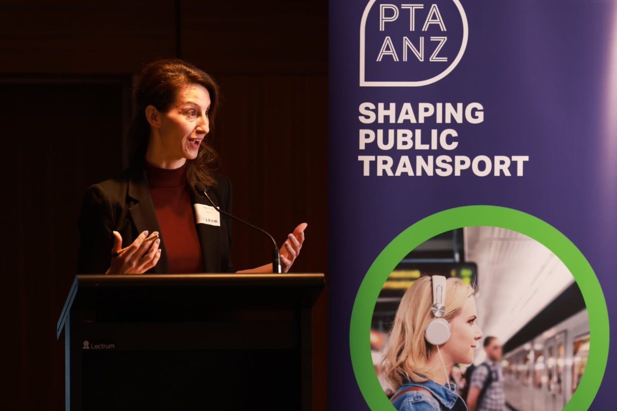 PTAANZ_'s tweet photo. Such an inspiring keynote at the #PTAANZ #ZeroEmissionsPT Symposium by Dr @JosipaPetrunic, President &amp; CEO of @CUTRIC_CRITUC. Her key message was that with so many options to decarbonise public transport, we need to find the best solution for each community. https://t.co/AGkhRtxrzT
