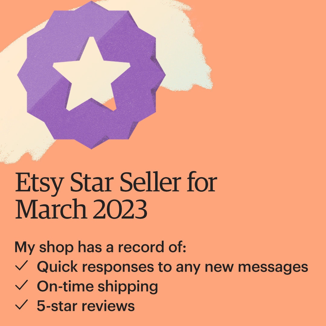 iknitchicago's tweet photo. Hey Guess What?🤔 I’m a Star Seller on Etsy this month! That means you can purchase from my Etsy shop knowing I have a record of providing an excellent customer experience. https://t.co/PqvrylKsBY #EtsyStarSeller https://t.co/g8q3NI4S6n