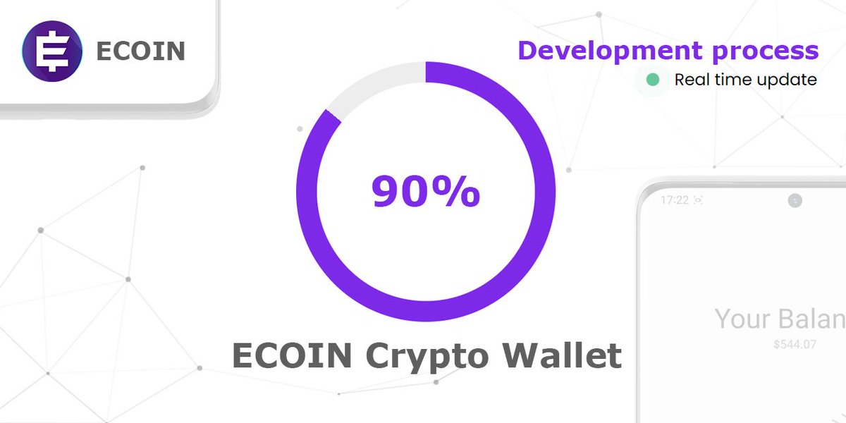 ECoin_Finance_'s tweet photo. WOW.. 😱 the development progress of our ECOIN Crypto Wallet App is already at 90%.💜

Family.. We are in the final phase.. not long before we announce the great launch date of the Beta Test for NFT ECOIN holders. 🔥

➡️ Follow the development of the App: https://t.co/qoku6wRKS1 https://t.co/KzbdkyJkWN