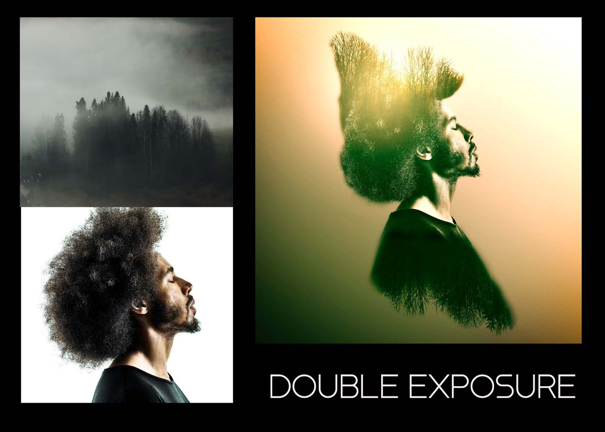 Double exposure makes pictures take on a new life, doesn't it? #photoshop #photoediting #doubleexposure #photoshoptricks