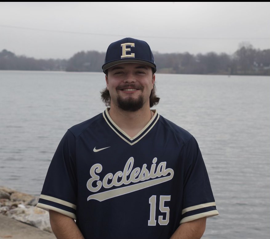 CSWBaseball's tweet photo. Central Southwest Conference 
Pitcher of the Week

Max McCready
Ecclesia

McCready tossed a complete game shutout against NCCAA #2 Southwestern Christian. McCready’s final line was 7.0 innings pitched, 0 walks, and 4 strikeouts needing just 64 pitches for the game. https://t.co/V4Yntpo1TG