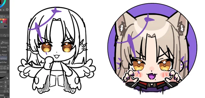 few quick sketches - learning how to make merch! 
