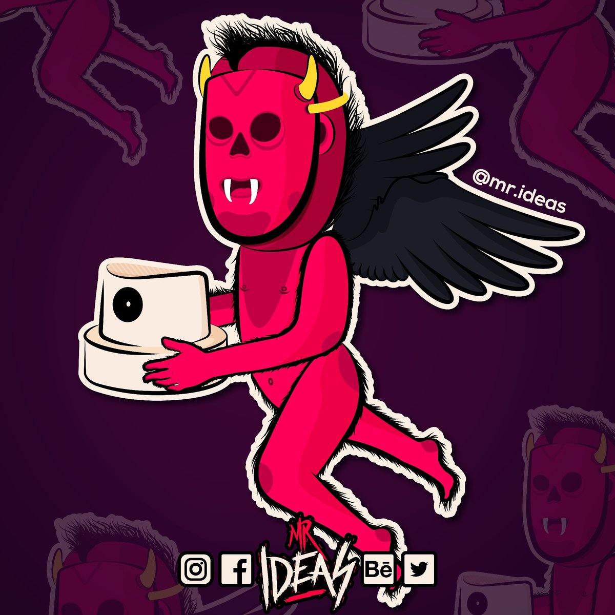 MrIdeasDG's tweet photo. #MrIdeas #DemonCap #Demon #Cap #Graffiti #AdobeIllustrator #Illustrator #Ilustración #Vectores #Mask #DemonMask #CharacterDesign #WacomTablet #Design #DiseñoGráficoMexicano #VectorArt #Illustration #Horns #Wings #DemonWings #Designspiration #VectorIllustration #Inspiration https://t.co/GelSYanvbT
