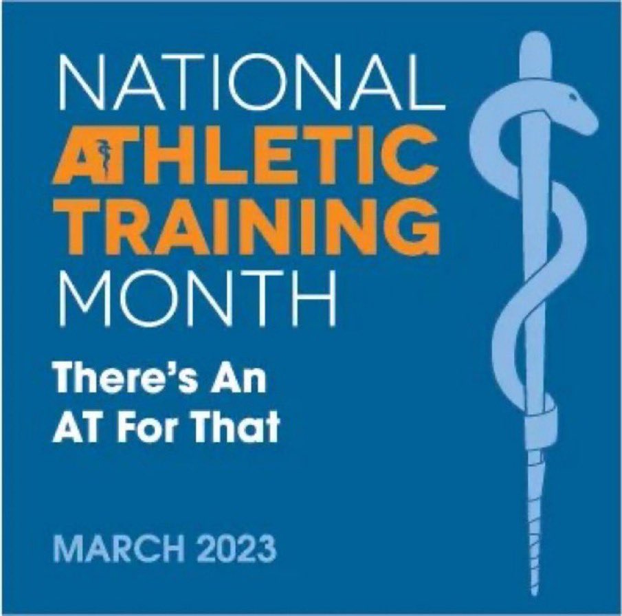 March is National Athletic Training Month! Keep in eye out for all things Ms. Karen will be sharing about athletic trainers throughout the month!