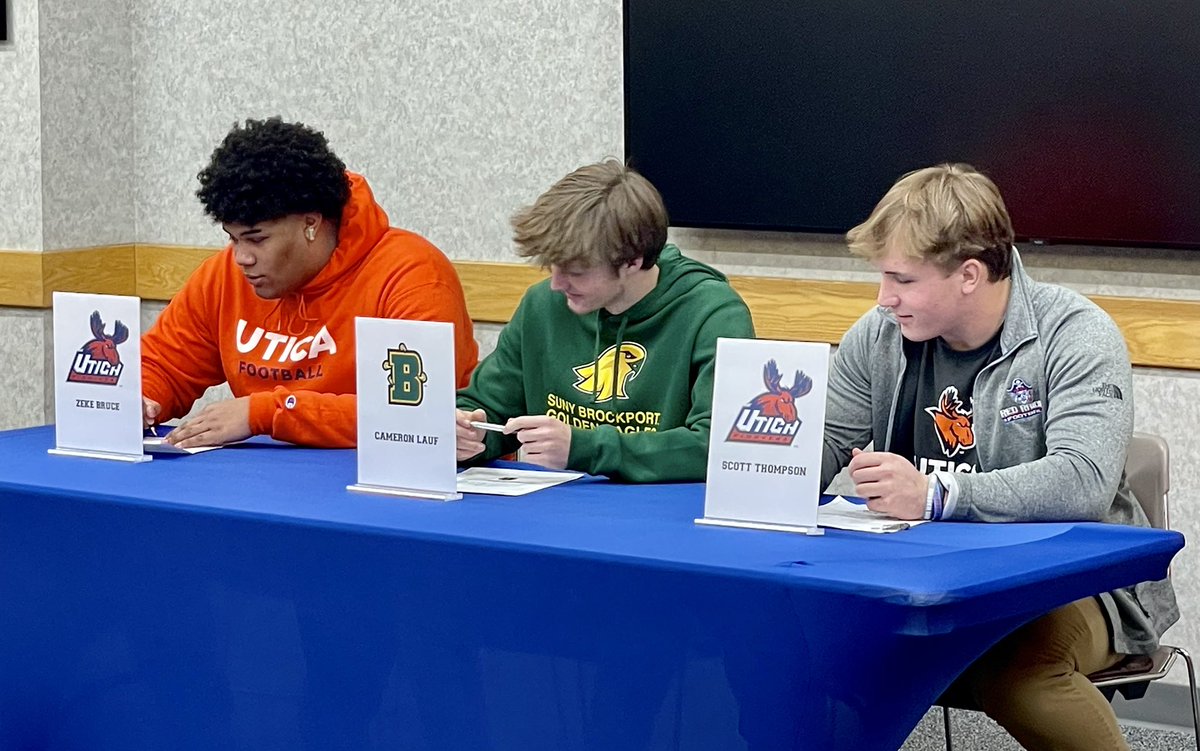 CoachWayne20's tweet photo. Congratulations to our 2023 Seniors moving on to play at the next level. Thank you to our booster club for setting up such a positive event  for our players. @FairportFB @zekebruce @ThompScotty15 @camlauf12 @UCPioneers @CoachFaggiano @BPort_Football https://t.co/xh9I8ag9Ar