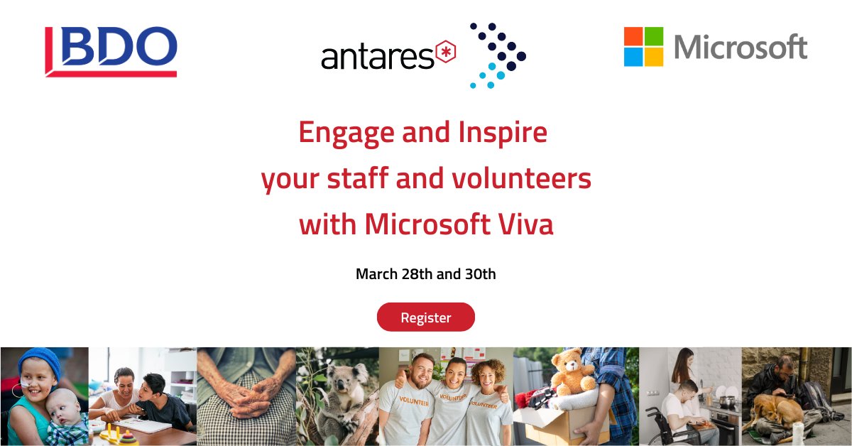 Join <a href="/AntaresSolution/">Antares</a>, <a href="/BDOAustralia/">BDO Australia</a> and <a href="/Microsoft/">Microsoft</a> at our Engage and Inspire in person event to learn how data insights can drive employee engagement and transform your organisation! #Nonprofit #socialimpact #Datainsights #Transformation

ow.ly/uGow50MHnzu