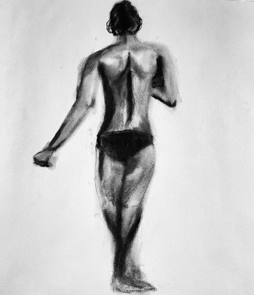 Just_raw_art's tweet photo. ° °”Un verano sin ti”
°
°
°I made this in about 15 minute and I gotta say I’m progressing at an insane pace. Still lots to work on!
°
°#art #charcoal #charcoaldrawing #sketch #model #figure #artist #figuredrawing #pose #back #arm https://t.co/BaHcc1gCMr