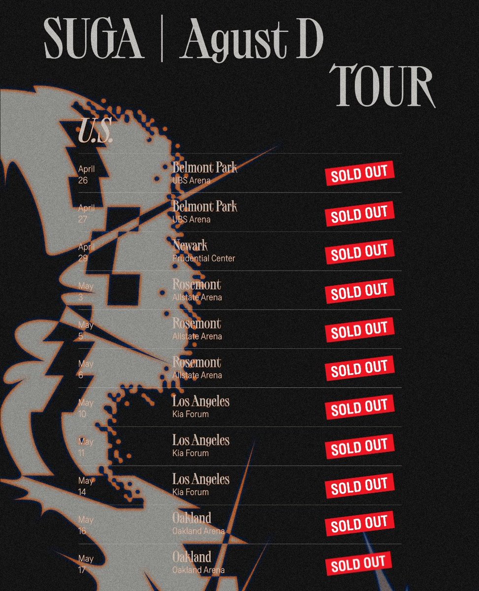 ShaniLalala's tweet photo. Si lo analizamos detalladamente se darán cuenta que Yoongi no solo está haciendo sold out con su primer tour, sino que además lo hizo sin siquiera haber debutado oficialmente como solista. Min Yoongi logró esto con dedicación, persistencia y sobretodo: TALENTO

#SUGA_AgustD_TOUR https://t.co/ODSotv3OZR