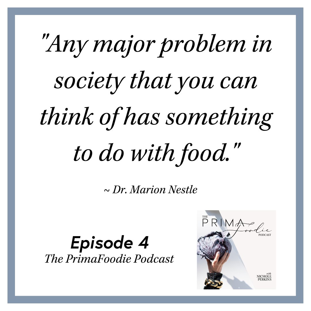marionnestle's tweet photo. Did a podcast on food politics with PrimaFoodie.   https://t.co/JrHBAPeeSE
Look for Episode 4 https://t.co/Wdpyh60vSX