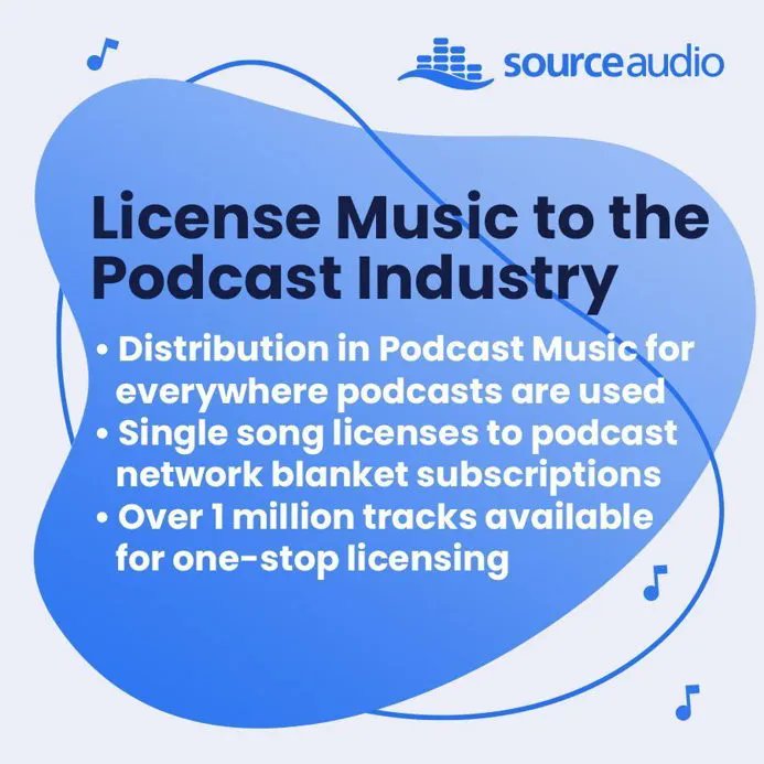 sourceaudio's tweet image. Generate passive quarterly revenue by distributing your tracks in Podcast Music  – the largest and most widely-used production music library in the world just for podcasts! 📡💰💰
.
.
#podcast #podcastmusic #musiclibraries #musicmanagement #synclicensing #sourceaudio