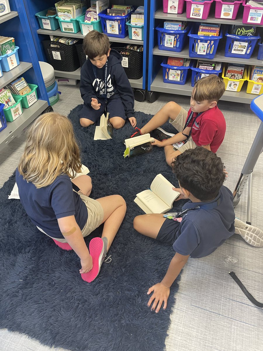SylvestrisClass's tweet photo. One of the best parts of the third grade character studies unit is BOOK CLUBS! @TCRWP https://t.co/KTQACj8xZ0
