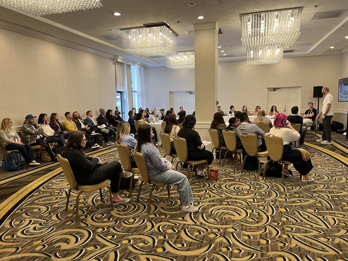 trapdoor_3D's tweet photo. That’s a wrap from day 2 of PI Apparel #LA23🌴

We kicked the day off with Barry Zundel speaking about the real-time revolution. Get ready 3D world, the real-time revolution is coming!

#3drendering #unrealengine5 #interactiveexperience #3dproductdesign #productdesign #browzwear https://t.co/ArqSU9CnDa