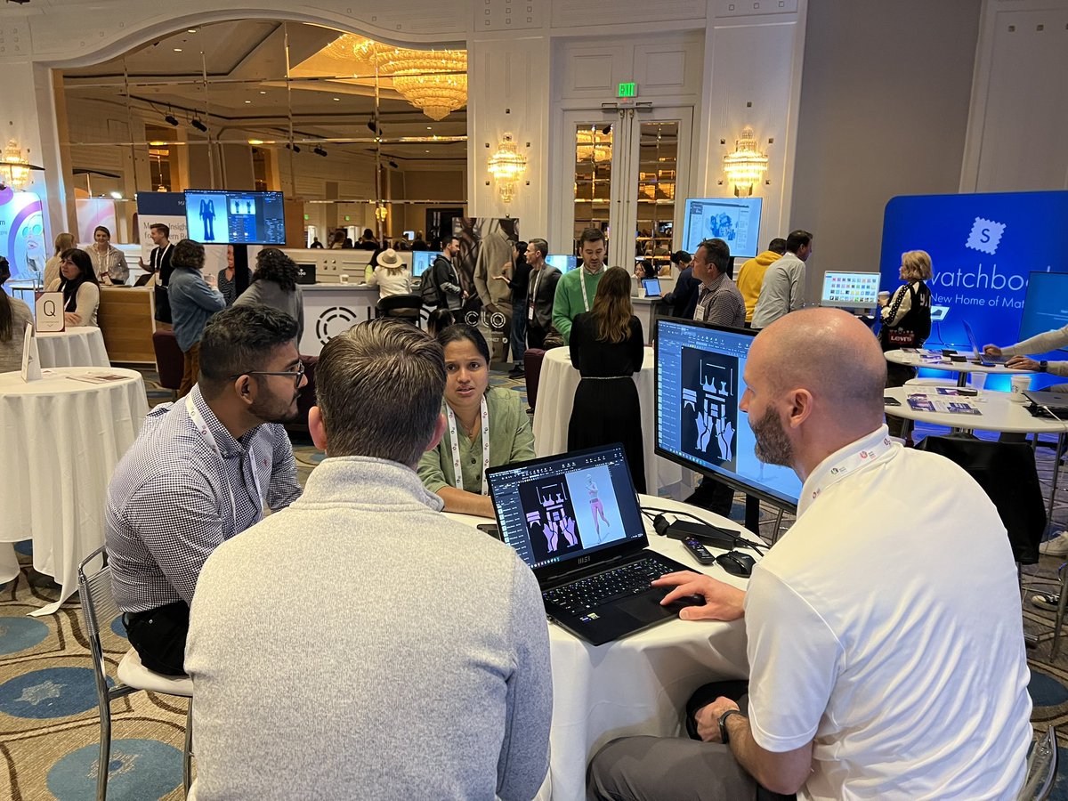 trapdoor_3D's tweet photo. That’s a wrap from day 2 of PI Apparel #LA23🌴

We kicked the day off with Barry Zundel speaking about the real-time revolution. Get ready 3D world, the real-time revolution is coming!

#3drendering #unrealengine5 #interactiveexperience #3dproductdesign #productdesign #browzwear https://t.co/ArqSU9CnDa