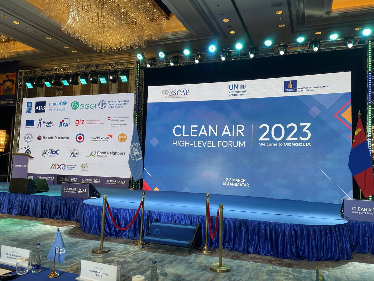 ElaineConk's tweet photo. Clear Air High Level Forum about to start. ⁦@UNDPMongolia⁩ pleased to be a part of this important event. https://t.co/EAfzMuJ6X4
