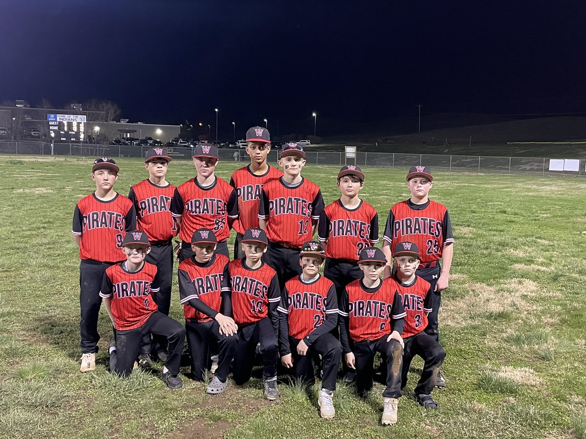 First ever Washburn Middle School Baseball Team opens the season with a win tonight at Hancock 7-1. Congrats Pirates!