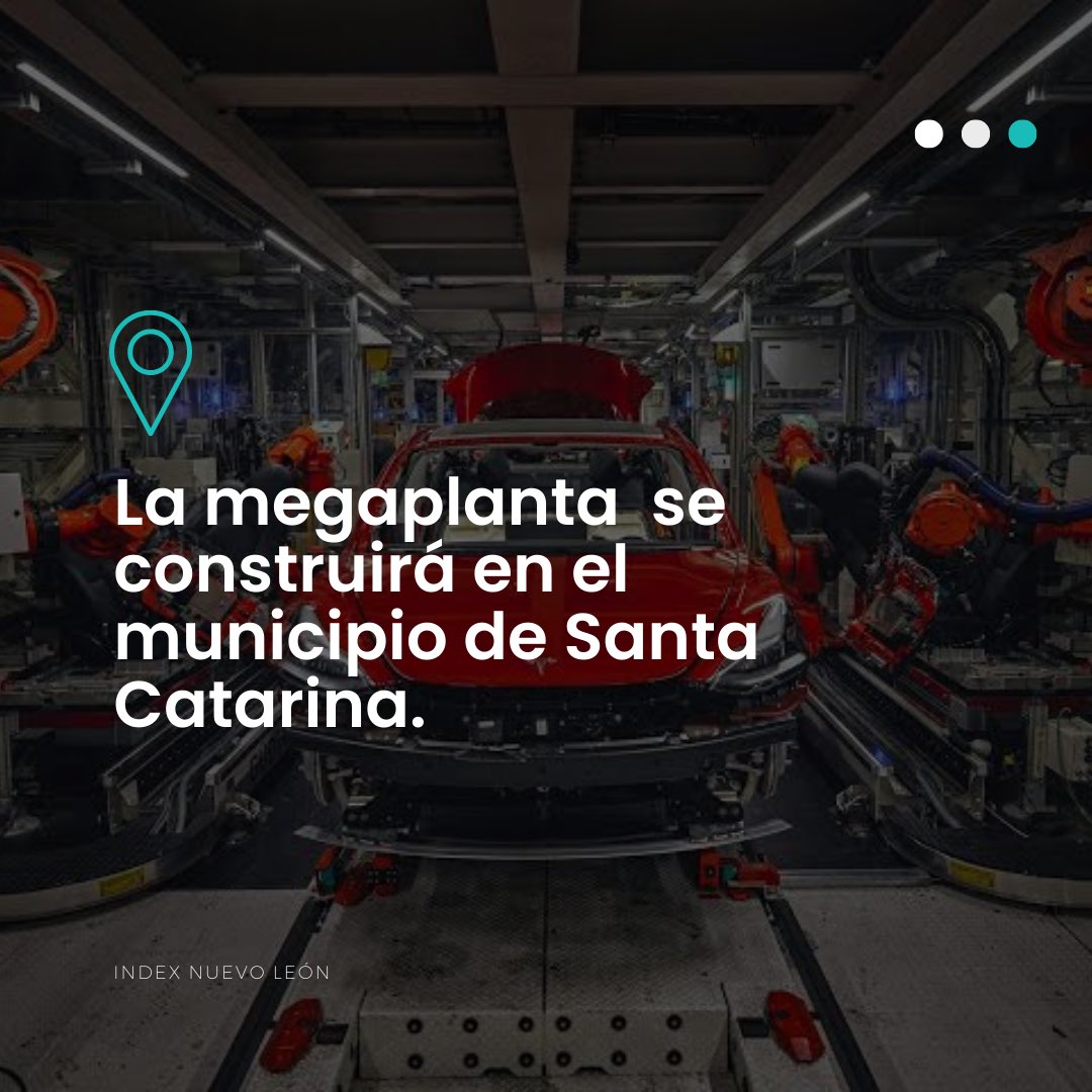 IndexNuevoLeon's tweet photo. En Index Nuevo León, nos entusiasma este importante proyecto y estamos orgullosos de seguir recibiendo inversión extranjera en el estado.
¡Listos para sumar esfuerzos en beneficio de la industria manufacturera!
#TeslaenMexico #InvestorDay #Megaplanta #Electromovilidad https://t.co/6shrhl1S0V