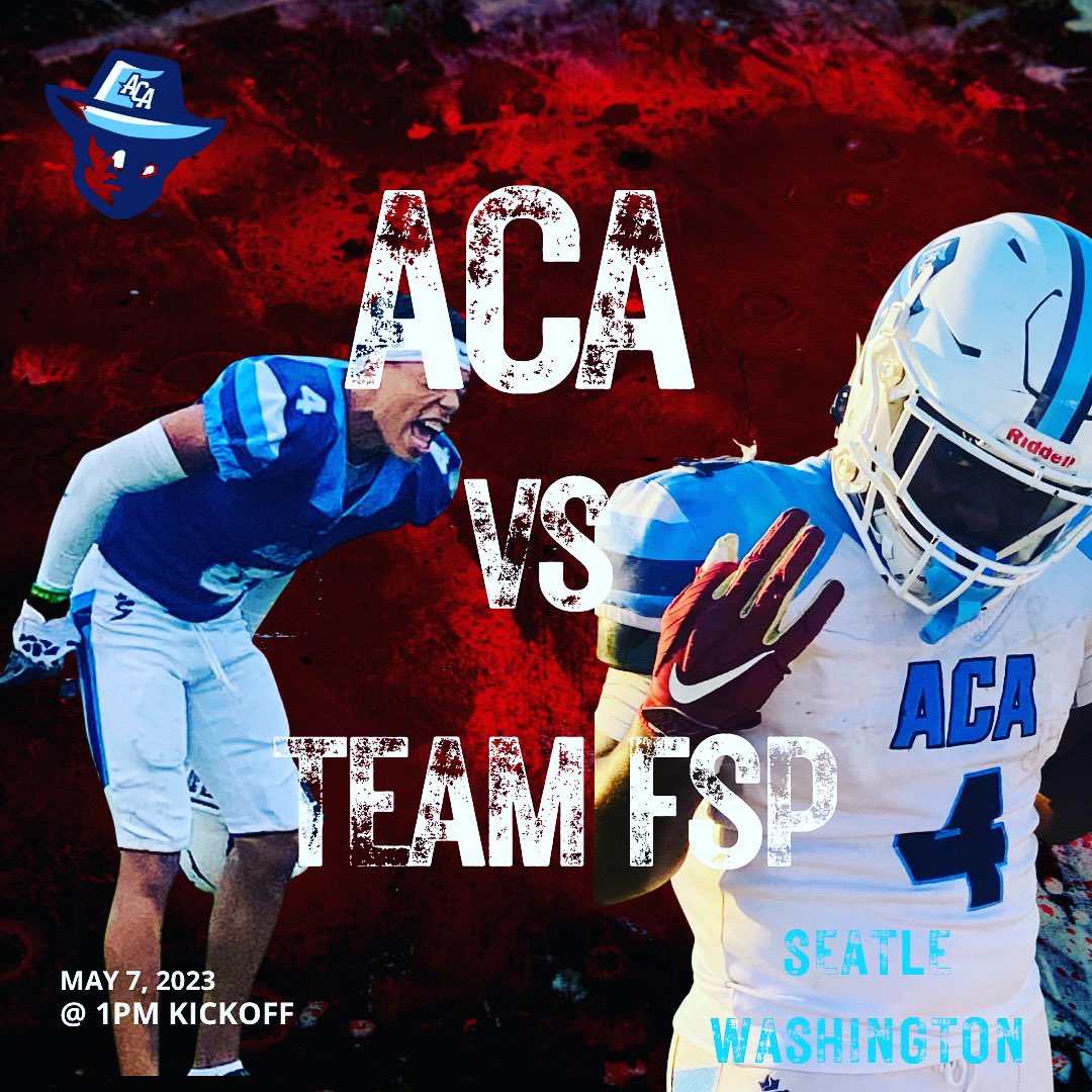 ACA Football is excited to announce their Spring Football game against <a href="/tfordfsp/">Tracy Ford</a> May 7th in Seattle Washington💪🏽🏈