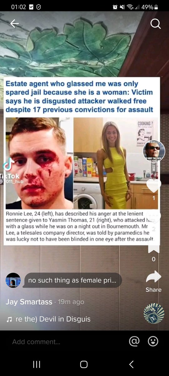 Look at what she's done to him. She got off. Look at her. TINY. Innocent looking. Women aren't pretty little flowers ffs. Wake UP. Bet the judge was a blue pilled dick head. Men who are Small time drug dealers get 8 years for cannabis and she gets NOTHING.