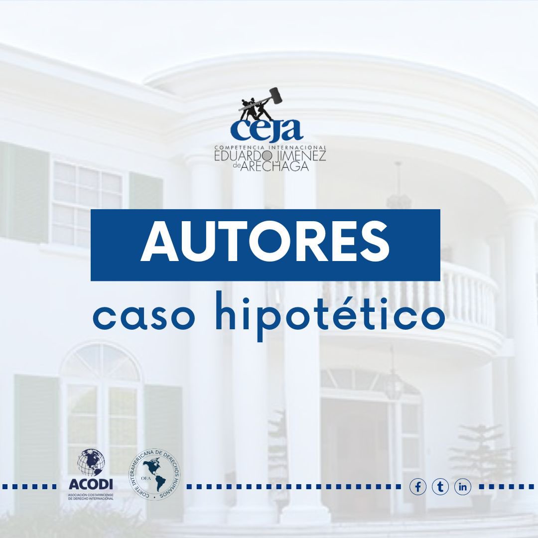 ACODICR's tweet photo. Les presentamos a quienes estarán a cargo de la autoría del caso hipotético de nuestra XXVI edición 🌐

Nancy Hernández López, Jueza de la Corte IDH, y
Bruno Rodríguez Reveggino, Asesor de Presidencia de la Corte IDH. 

#CEJA2023 #corteidh #mootcourt https://t.co/OXugoAHxkZ