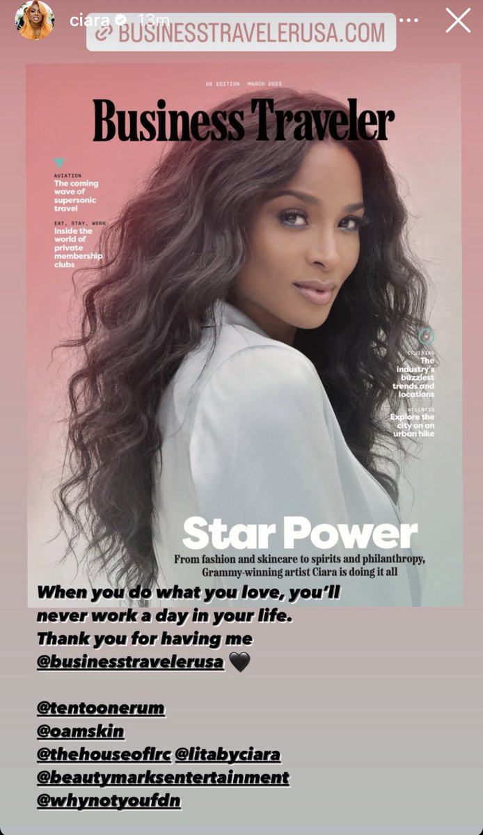 Another 1 thank you! 😌 @ciara #BusinessTraveler 🫶🏾🔥🔥🔥🔥 Mama does it all, get into it. ✔️