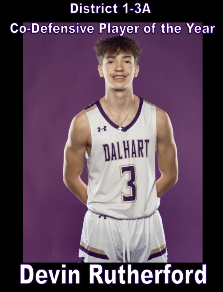 🚨Co-Defensive Player of the Year🚨

Devin Rutherford

<a href="/DHSWOLVES/">Dalhart Wolves</a> @thedalharttexan