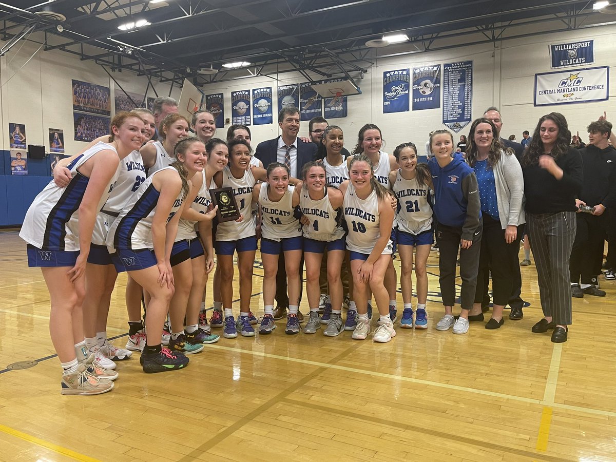 WCPSAthletics's tweet photo. Williamsport Lady Wildcats win the 2A West Region Championship. Great game between Middletown and the Wildcats. Both teams gave it there all tonight. https://t.co/SMHOAPS44y
