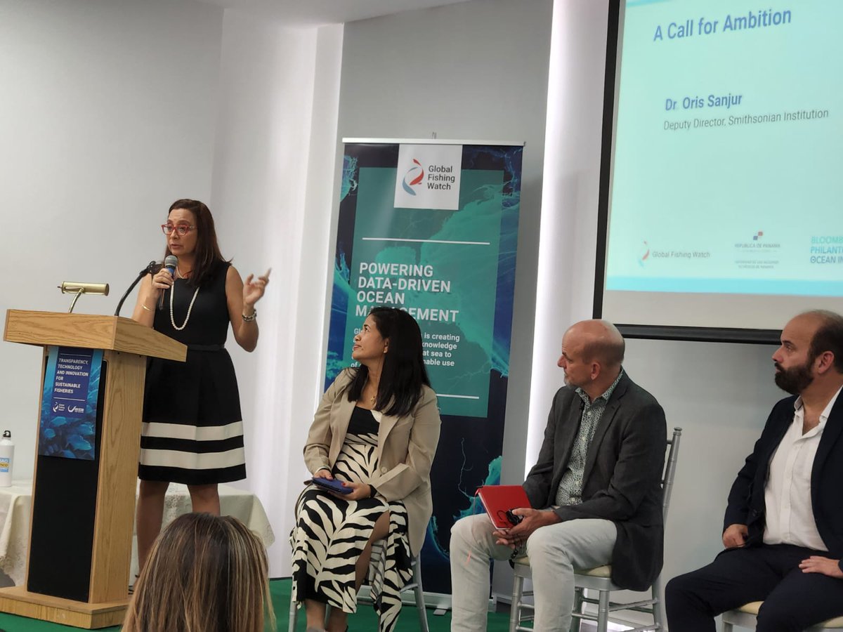 Leading up to #OurOceanPanama <a href="/GlobalFishWatch/">Global Fishing Watch</a> co-hosted a day devoted to discussing fisheries transparency for the prevention of illegal, unreported, and unregulated (IUU) fishing. <a href="/stri_panama/">Smithsonian Panama</a>'s <a href="/OrisSanjur/">Dr. Oris Sanjur</a> gave the closing remarks in the panel "A Call for Ambition"…