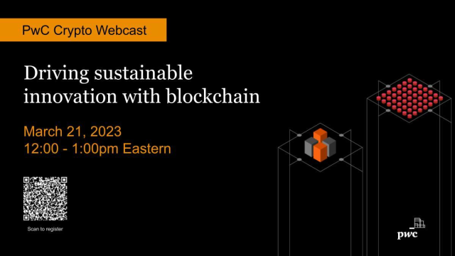 How does blockchain fit into a sustainable innovation agenda Join #PwC on March 21st to find out pwc.to/3ZzwdjI