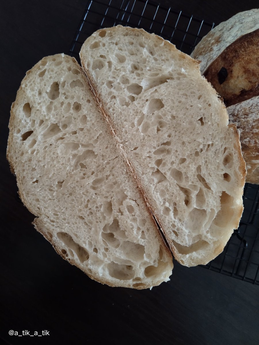 GitaNaya's tweet image. Original and Cranberries SD bread.
.
.
#cranberriessourdoughbread #sourdoughbread #rusticbread