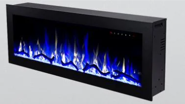 This sleek, contemporary design paired with lifelike dancing flames offers an easy and economical way to bring a room to life with an effortless do-it-yourself installation. Simply hang it on any wall and plug it in for year-round enjoyment and warmth.