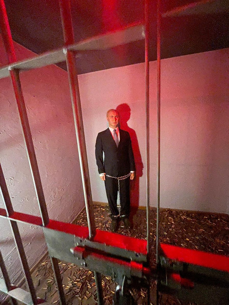 <a href="/alexandrakuri/">three steaks pam</a> I had photos from there yesterday from my nephew! Here’s “putin” in jail 😭