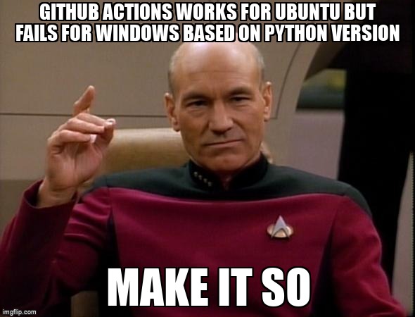 overflow_meme's tweet image. github actions works for ubuntu but fails for windows based on Python version stackoverflow.com/questions/7559… #tox #github #python3x