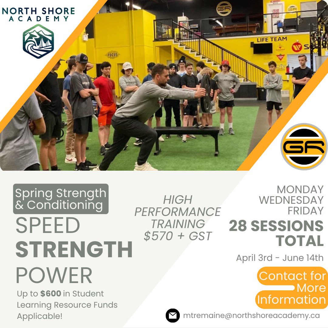 Excited to announce our Spring Strength &amp; Conditioning Program with our friends at <a href="/gamereadyNV/">GameReadyFitnessNV</a> 🏋️‍♀️🏃‍♂️

Exciting opportunity for all NSA students! 

📧 Contact for more information