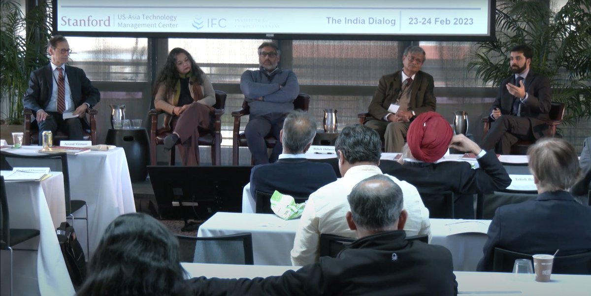 I had the opportunity to share my views on the panel on #WaterGovernance in #India at #TheIndiaDialog at @Stanford . The panel discussed critical aspects of water governance incl. geopolitics, security, administration & policy.
The event was curated by @arthsastra & @AsiaTechSU