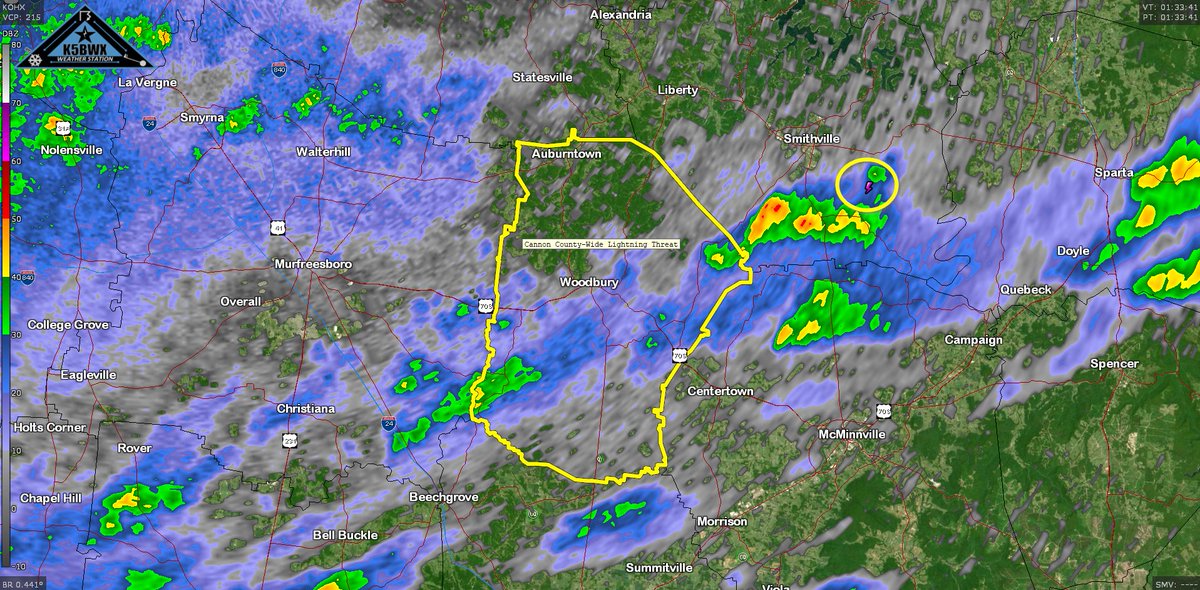 CannonSevereWx on Twitter "739 PM CST Countywide lightning threat