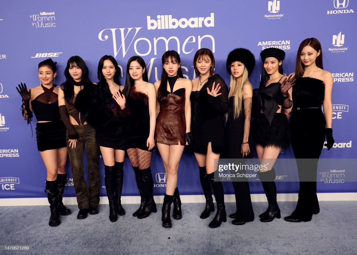 SubjectKpop's tweet photo. TWICE's photos at 2023 Billboard Women in Music

#TWICE_BreakthroughAward 
#BBWomenInMusic #트와이스 @JYPETWICE https://t.co/9tqrj3tUJo