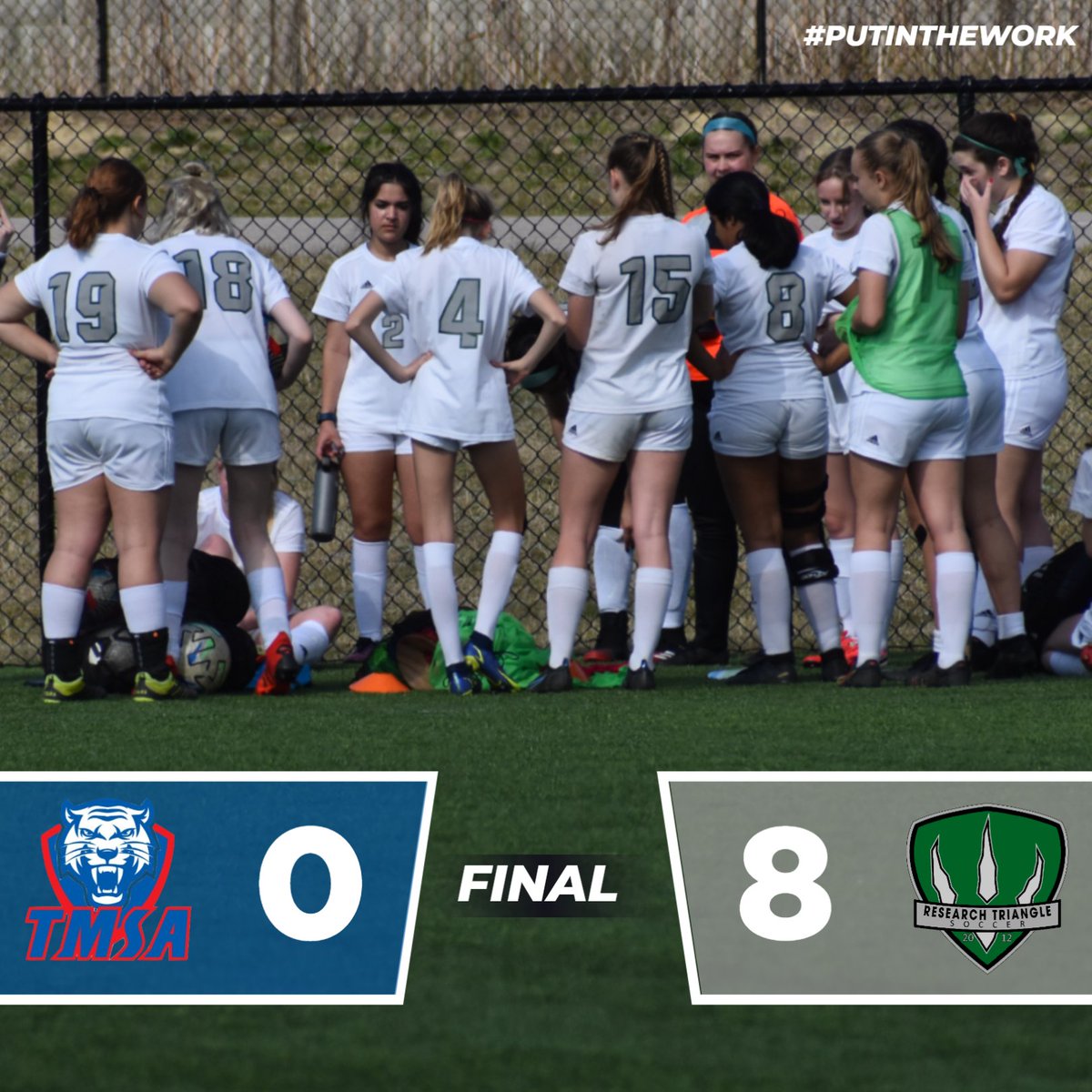 SOCCER: First win of '23!

<a href="/RTHSSoccer/">RTHS Raptor Soccer</a> (1-1) gets a hat trick from Amina Hasan (4 goals in 2 games), a brace from Morgan Viscuse, and a goal apiece from Maya Stephens, Natalia Stephens, and Alison McKeithan in tonight's rout. We play Eno River on Friday.

#PutInTheWork #GoRaptors