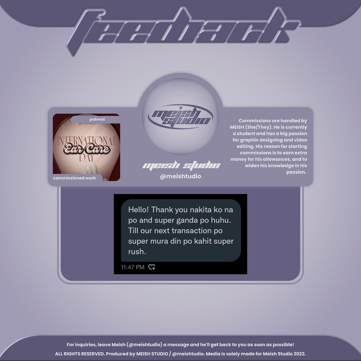 🎧 ── Pubmat

#yourstrulyish