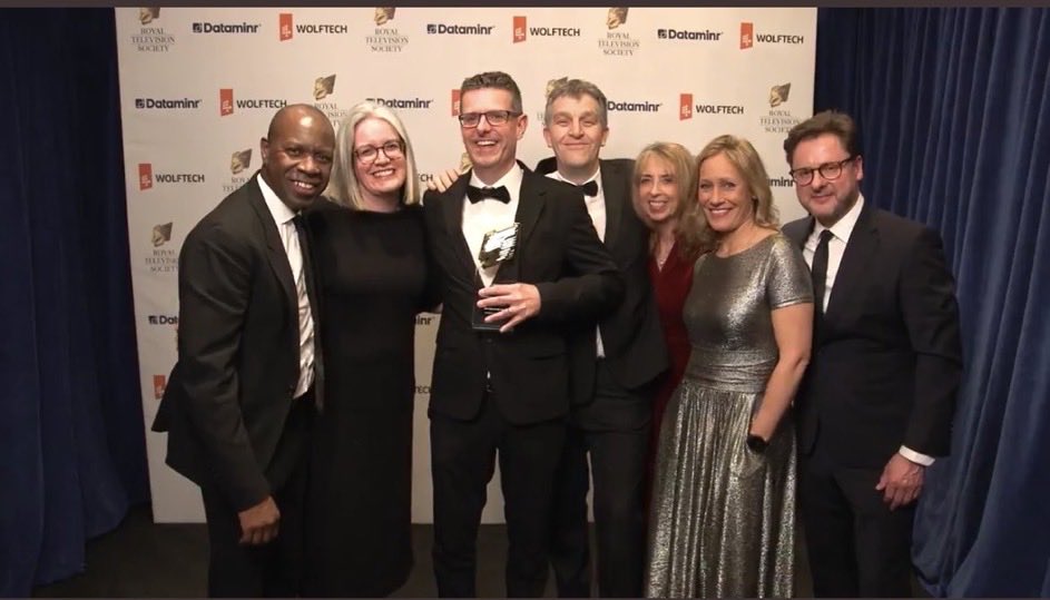 After a momentous year of news in 2022, honoured for #BBCNewsTen to win Programme of the Year at the RTS Awards. A real tribute to the team and BBC journalism.
