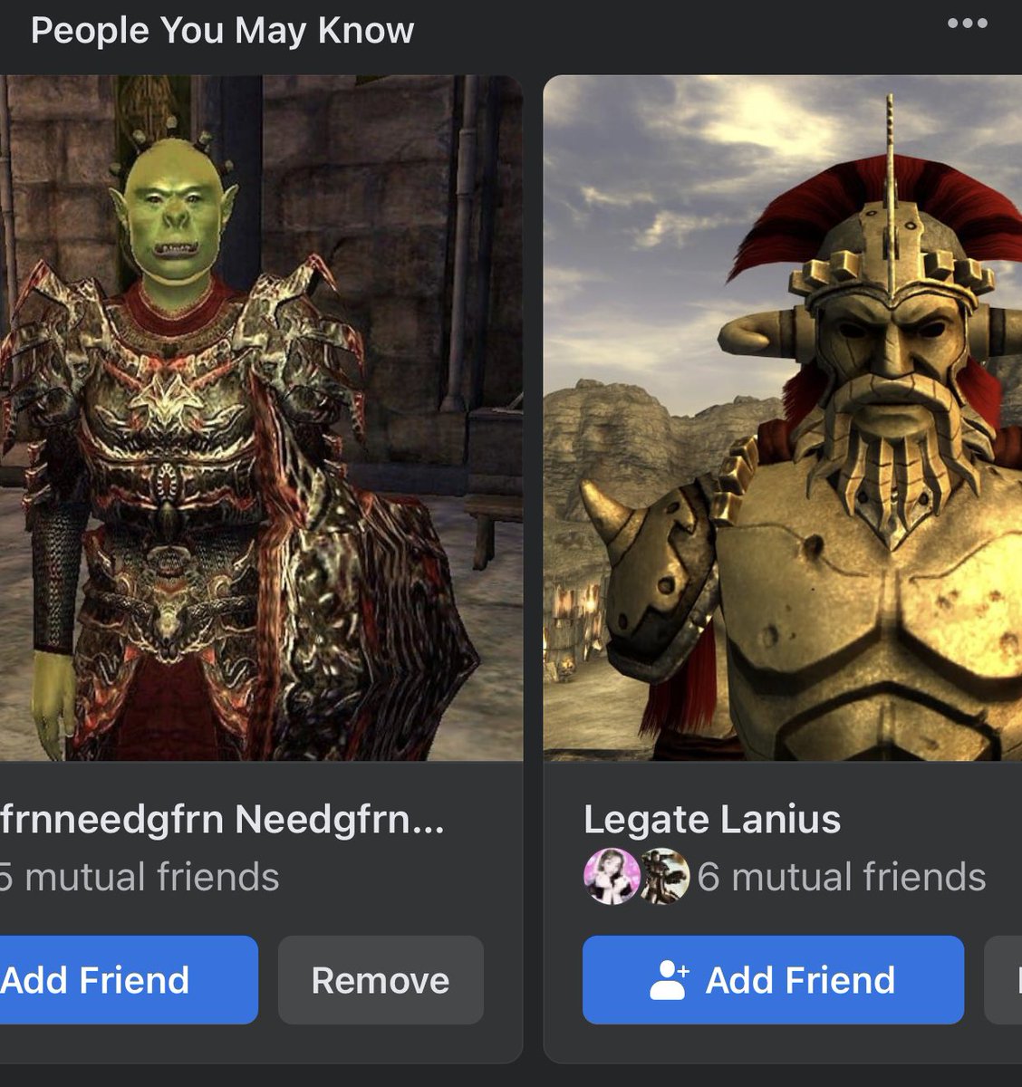 Wallop4000's tweet photo. facebook  think i live in  Cyrodiil https://t.co/nSmhWRys0E