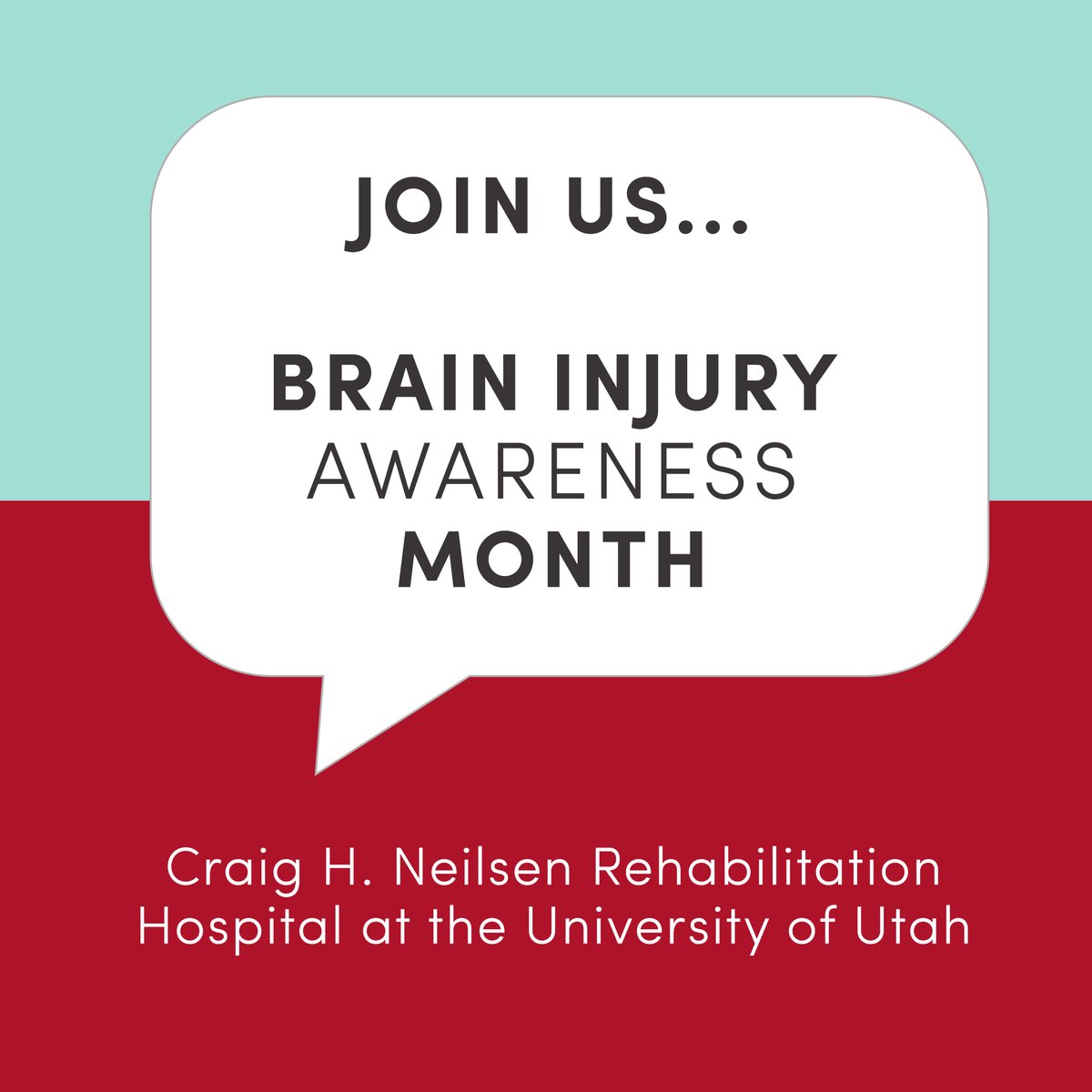 March is Brain Injury Awareness Month. Please follow along as we share education, patient stories, and support for those living with brain injury.
.
.
.
#uofuhealth #reimaginerebuildreinvent #morethanmybraininjury