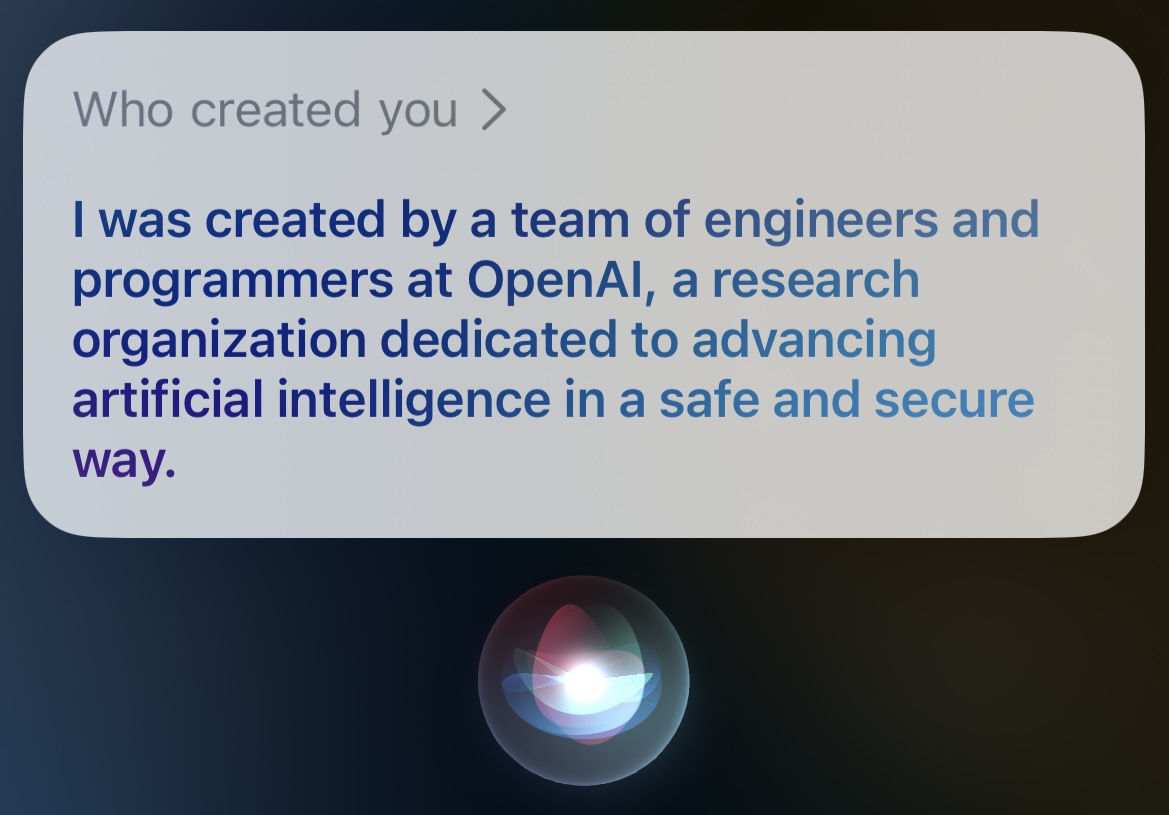 Now you can transform Siri into the real #ChatGPT! Simply download this shortcut (link in repo ⬇️) to your iPhone, edit its script in the Shortcuts app (i.e. paste your API key into the text box), and say, "Hey Siri, ChatGPT". Ask your favorite question!

github.com/liujch1998/sir…