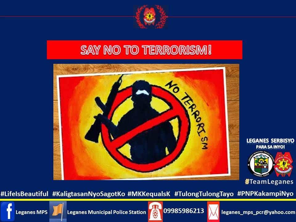 ITIGIL ANG TERORISMO. ITIGIL ANG ILEGAL REKRUTMENT!