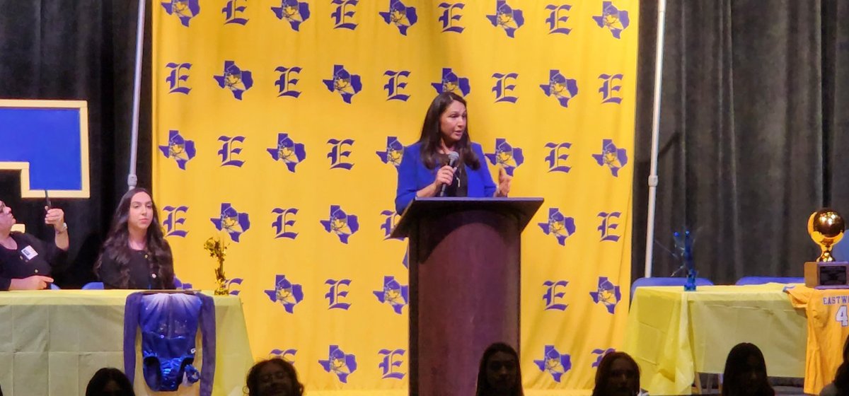 <a href="/EastwoodHQ/">Eastwood High School</a> introduced our 2 newest coaches. 

Coach Nolasco was named our New Head Volleyball Coach 
&amp;
Coach Denney was named our New Head Gymnastics Coach 

Welcome to #TrooperNation, ladies !

💙💛

<a href="/EHSCoachLopez/">Julio Lopez</a> | @Btorres_EHS 
<a href="/ZubiateSteve/">Steve Zubiate</a> | <a href="/YISDAthletics1/">YISD Athletics</a>