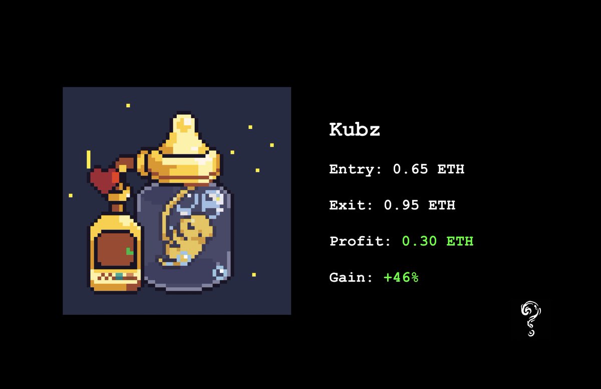 UnknownAlpha__'s tweet photo. Huge Dubs by @JTNFT001 

0.65 - 0.95 on Kubz

0.3 ETH Profit for a 46% gain!

🔔 Turn on Notification for an invite https://t.co/f7DN1mGFTX
