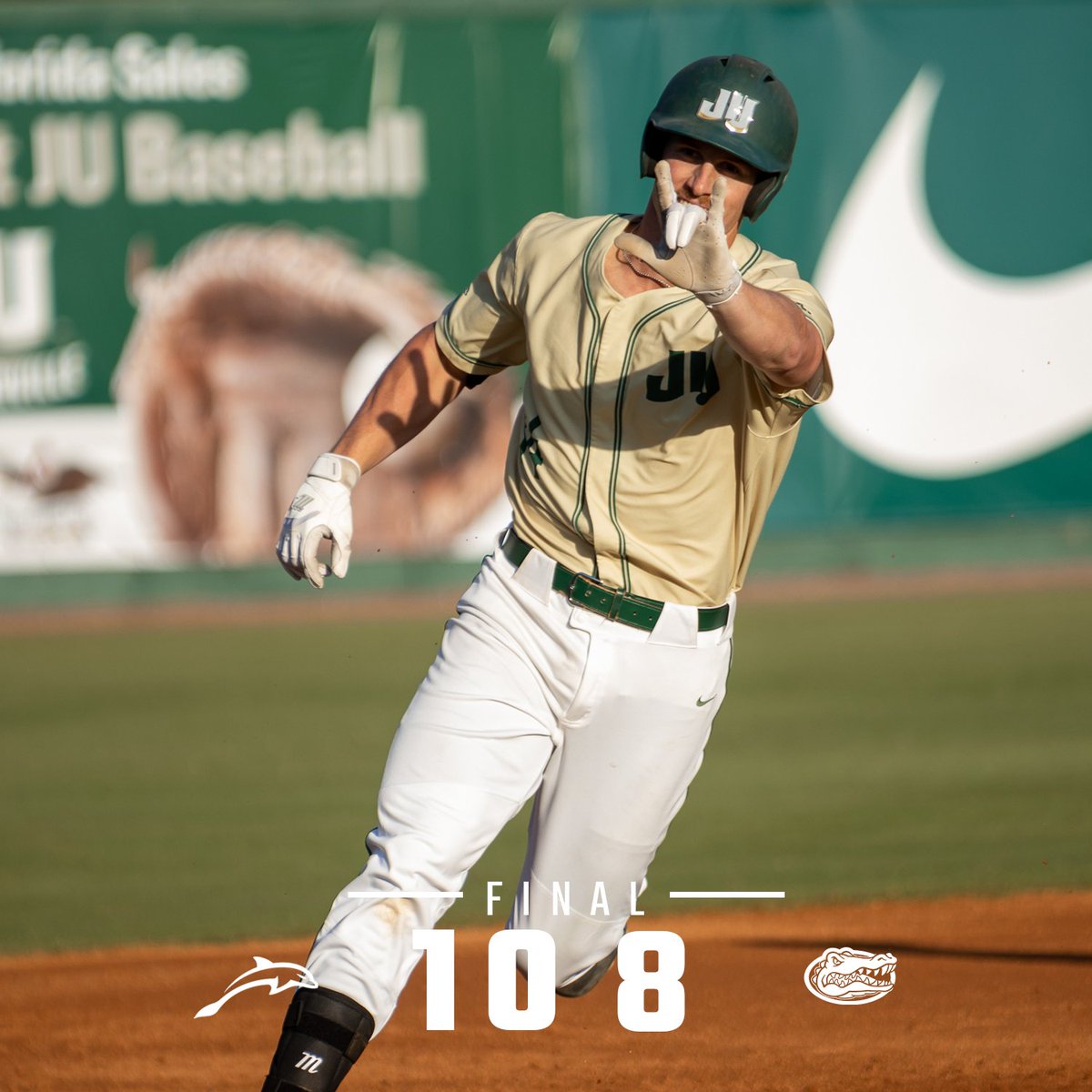 RANKED ROAD DUB!

Dolphins knock off the top-10 Gators in Gainesville!

Final score pres. by <a href="/NorthFLSales/">North Florida Sales</a> 

#JUPhinsUp