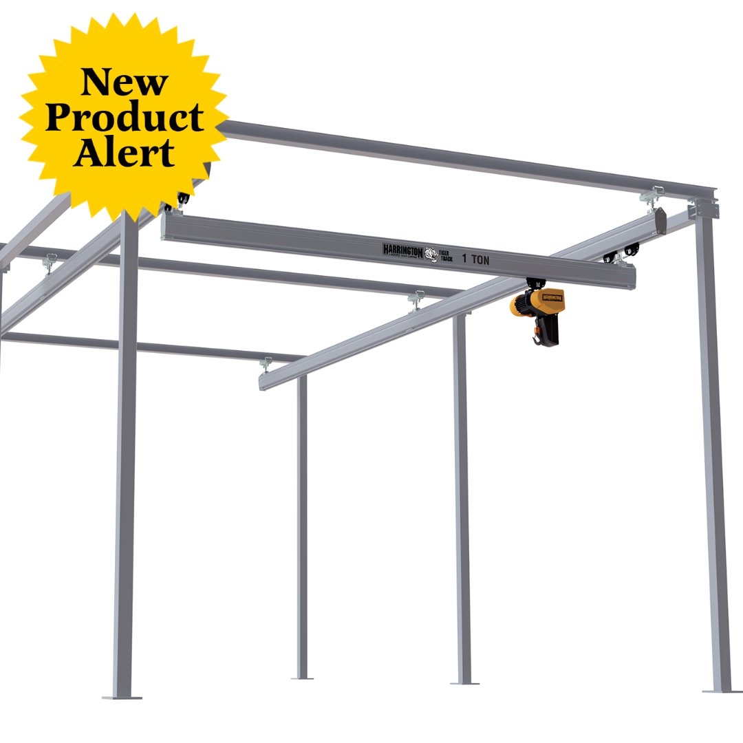 HarringtonHoist's tweet photo. NEW PRODUCT ALERT!
Introducing our Tiger Track Free Standing Workstation Cranes available in single or double girder in either standard or low headroom configurations.
#lightcranes #kitoquality #lightcranesystems https://t.co/Ds8kJiDM6T