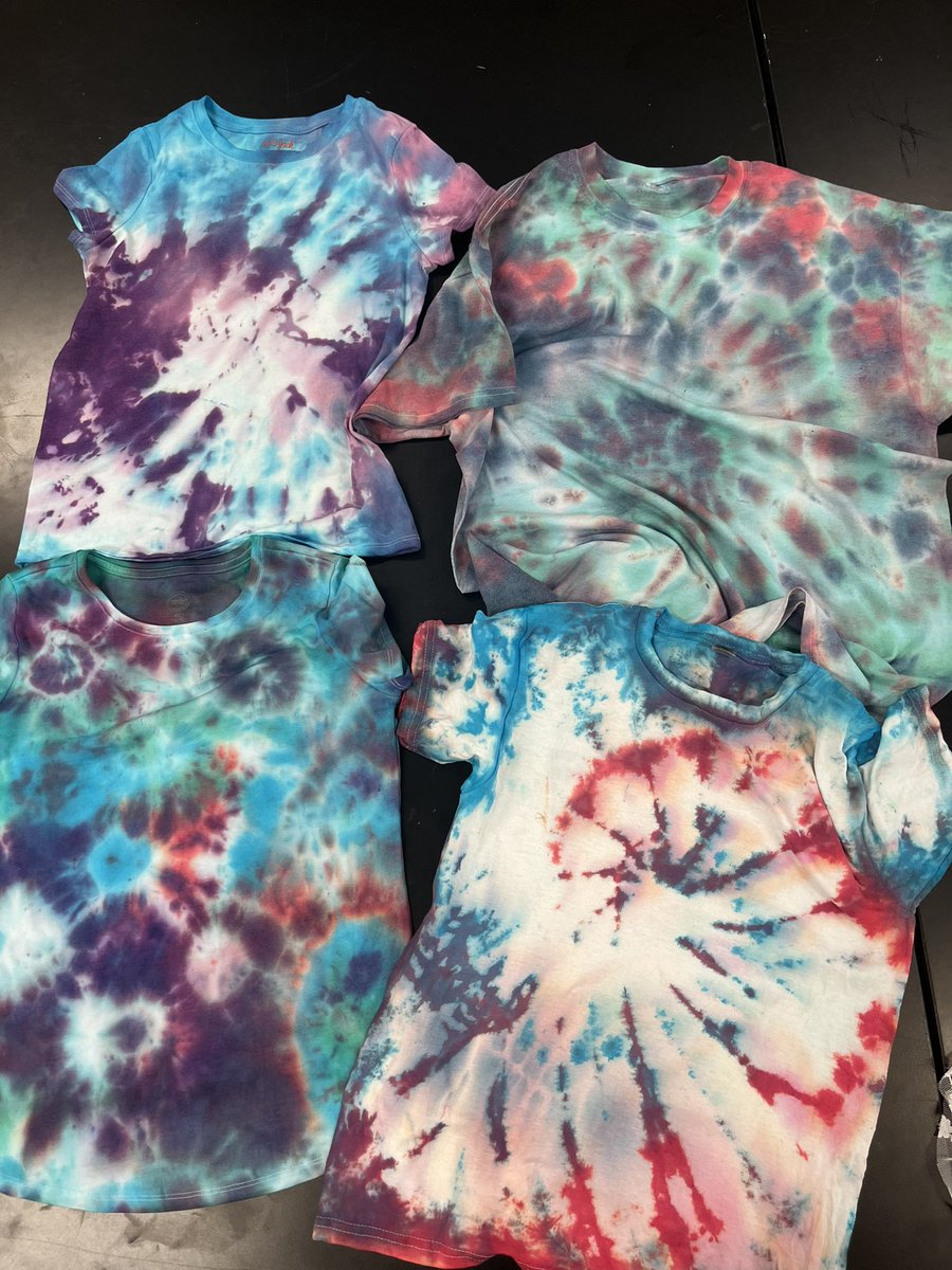 Art Club Tie Dye project!! #elementaryart #sbe #art #Artists #art4peace @springbranch_va