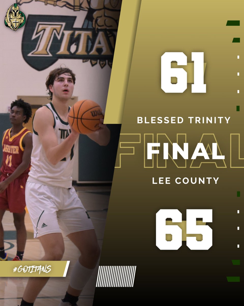 The Titans season has come to an end against a very talented Lee County team.  The Titans brought home a region championship, an Elite Eight berth, and provided countless memories for their fans.  Incredible season Titans!