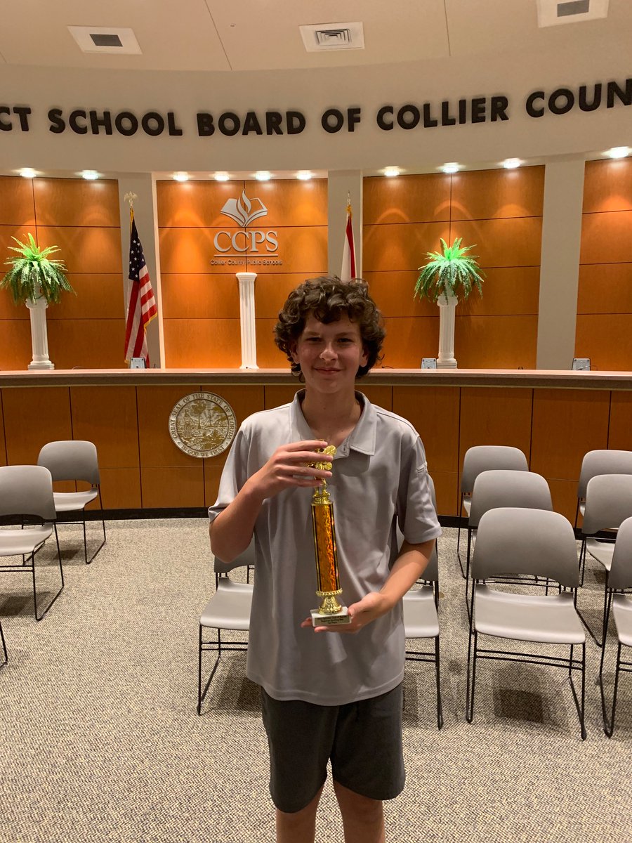 Congratulations, Luke! NNMS is so proud of you for winning the 2023 Optimist Club of Naples Spelling Bee! <a href="/NNMSWildcats/">NNMS</a>